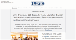 Desktop Screenshot of lifebrokeragellc.com